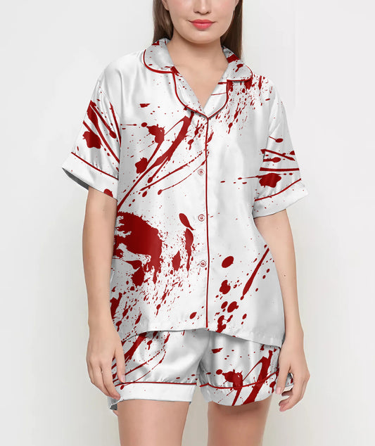 Women's Halloween Blood Pyjama Set